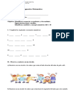 2° Año - Diagnotico Matemática