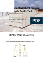 Fabricating A Watertight Precast Concrete Septic Tank, Milan Vault, Inc