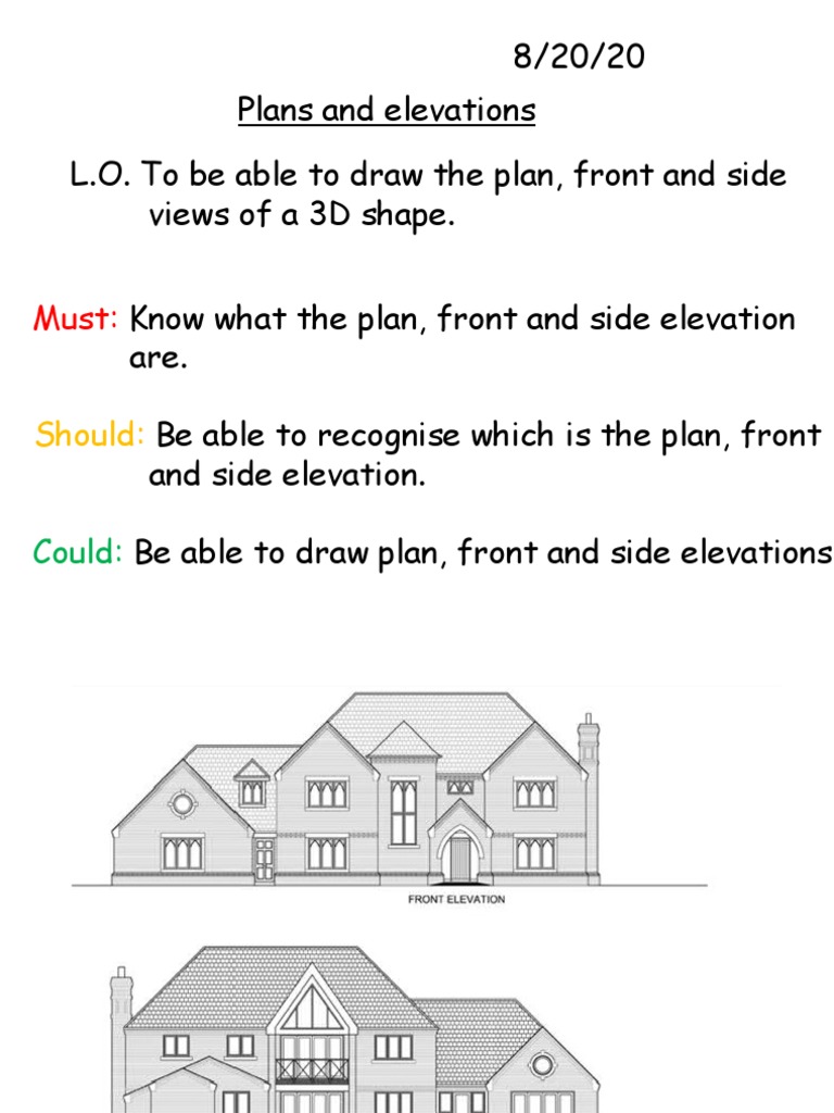 Understanding Plans and Elevations | PDF | Crafts | Imaging