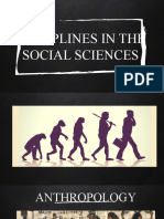 Disciplines in The Social Sciences