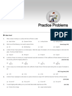 Friction-Practice Problem With Answer PDF