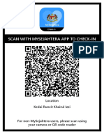 Scan With Mysejahtera App To Check-In: Location Kedai Runcit Khairul Izzi