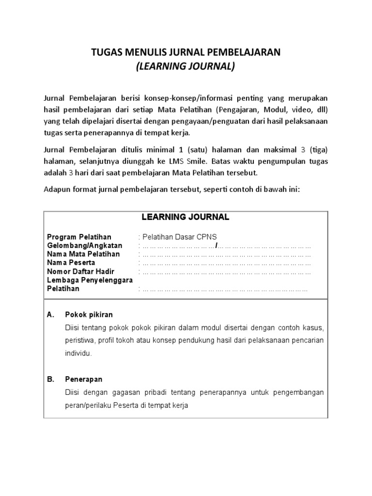 Jurnal Pembelajaran | PDF | Karier & Perkembangan