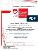 Contabilidad Bancaria: Escuela de Ciencias Económicas Y Empresariales