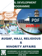 Annual Development Programme: Auqaf, Hajj, Religious & Minority Affairs