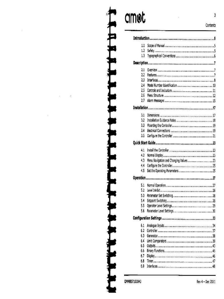 Amot 8071D - 8072D PID Controller PDF | PDF