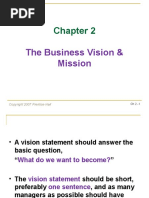 The Business Vision & Mission