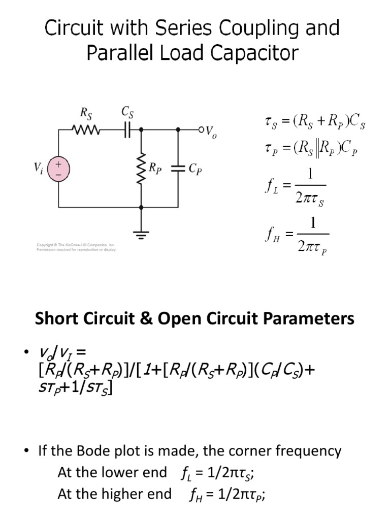MODULE 2 ppt2 Freq Response of BJT Amplifier Circuit With Coupling