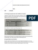 Rangkuman Materi Perhitungan Expected Return Dan Coefficient of Variation