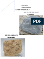 Igneous Rock (Pumice) : Types of Rocks