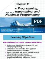 11- Integer Programming, Goal and Non Linear