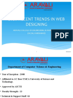 2020 Recent Trends in Web Designing: Aravali College of Engineering & Management (Acem, Faridabad)