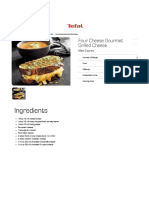 Four Cheese Gourmet Grilled Cheese Recipe - Tefal