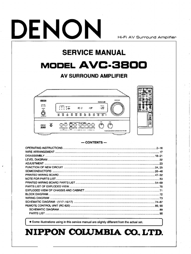 取説・リモコンつき】DENON AVC-3800 アンプ ヴィンテージ レトロ