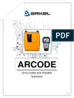 ARCODE Error Codes and Possible Solutions - V2.0 - en