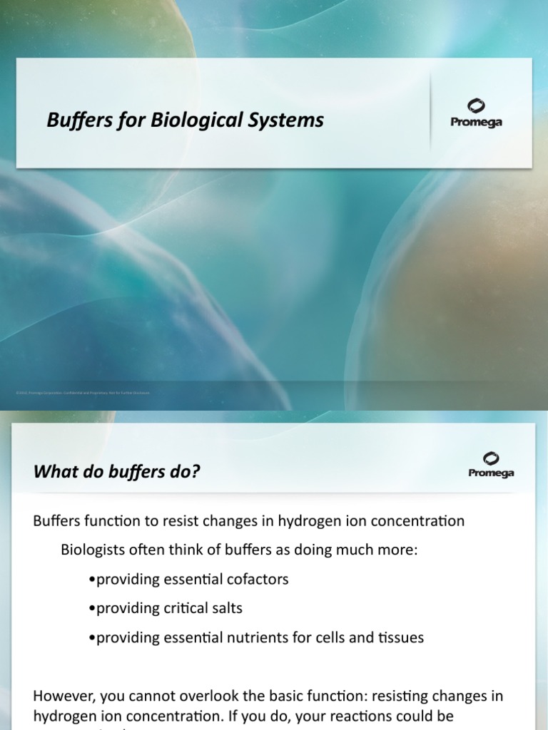 Buffers For Biological Systems PDF Buffer Solution Acid