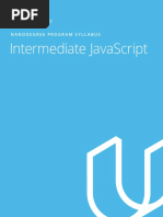 Intermediate Javascript: Nanodegree Program Syllabus