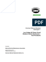 ANSI C37.50-2012: American National Standard Switchgear
