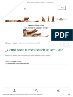 ¿Cómo Hacer La Recolección de Semillas - Forestal Maderero PDF