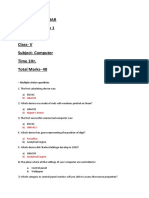 Online Computer Class MCQs & Fill in Blanks