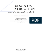 Coulson On Adjudication (Second Edition) PDF