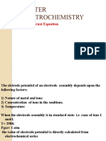 electrochemistry: TOPIC:Nernst Equation