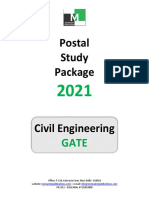 GATE Civil Engineering Postal Study Package Checklist PDF