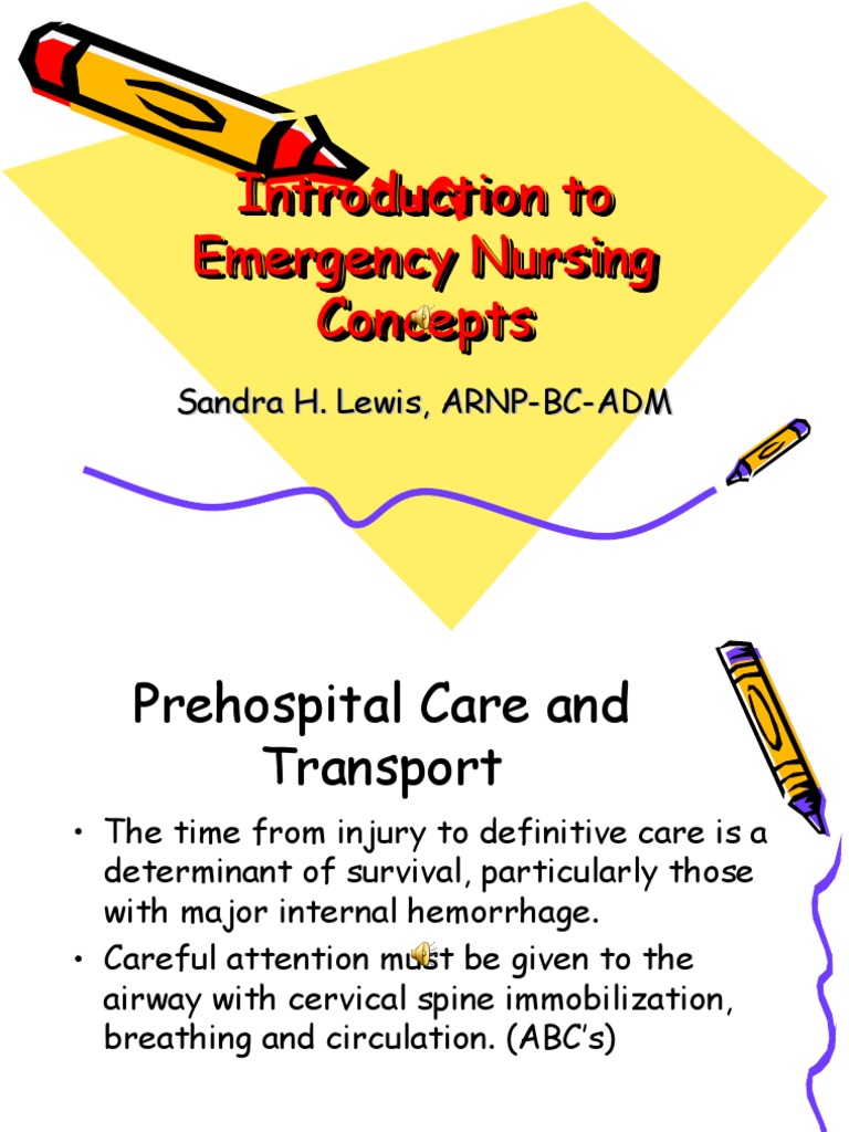 Emergency Nursing Concepts Overview | PDF | Major Trauma | Thorax