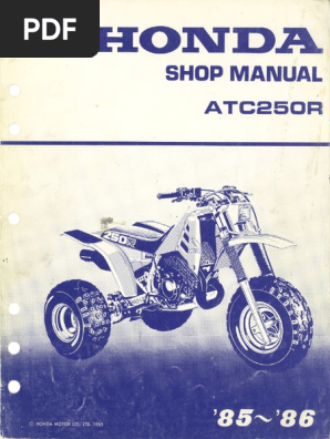 HONDAサービスマニュアル　250R/ABR HONDAサービスマニュアル 250R/ABR HONDAサービスマニュアル 250R/ABR