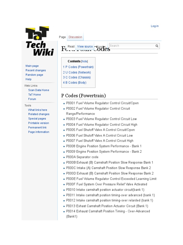 Ford fault codes pdf turbocharger fuel injection