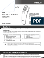 OMRON INFRARED THERMOMETER MANUAL