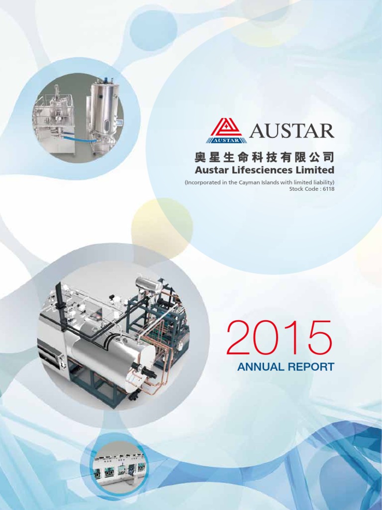 Austar Lifesciences Limited Annual Report 2015 | PDF | Pharmaceutical ...