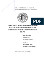 FABRE - EFECTO DE LA MADURACIÓN, ESTIMULACIÓN ELÉCTRICA, MARINADO Y CONGELACIÓN SOBRE LA CALIDAD de Pechugas 2013