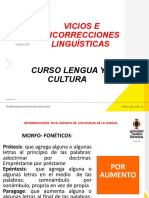 Vicios e Incorrecciones Del Lenguaje