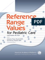 Reference Range Values For Pediatric Care