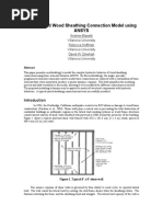 A Simplified Wood Sheathing Connection Model Using Ansys