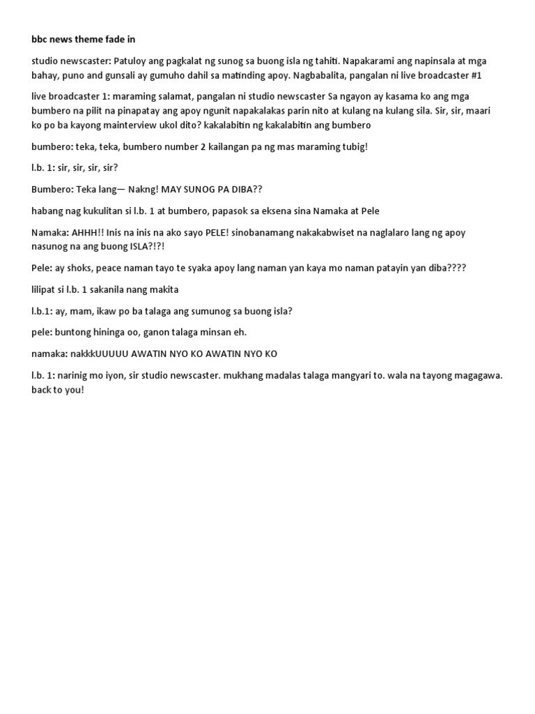 Fil Script | PDF