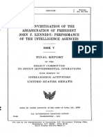 Senate Report on CIA and FBI Performance in JFK Assassination Investigation