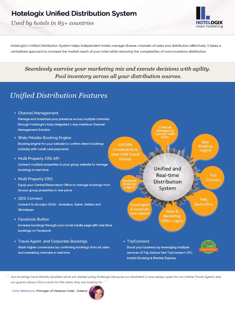 Unified Distribution for Hotels | PDF