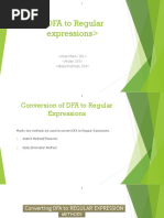 DFA To Regular Expressions