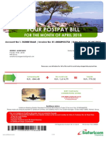 Your Postpay Bill: For The Month of April 2018