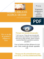 REGLAS BÍBLICAS ACERCA  DE DAR.pptx