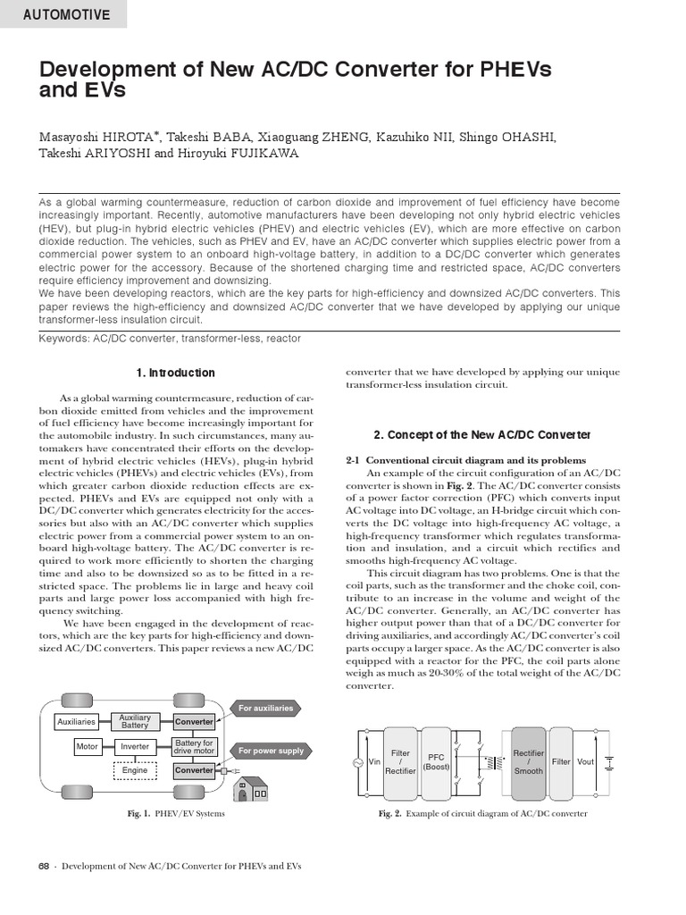 Development of New AC To DC Converters For EHV PDF Rectifier