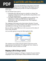 Mapping BLOBs and CLOBs With Hibernate and JPA PDF