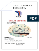 Universidad Tecnológica Indoamérica: English Department