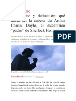La vida y creencias de Conan Doyle, el creador de Sherlock Holmes