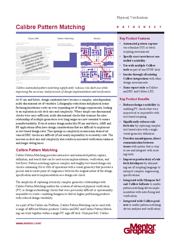 Pattern Match Datasheet PDF | PDF | Computing | Computer Engineering