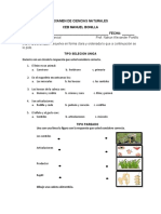 EXAMEN DE CIENCIAS NATURALE III Parcial