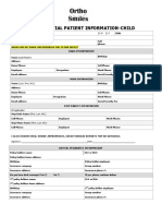 Child Patient Information