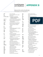 Appendix B: Key Abbreviations and Acronyms Used in Healthcare